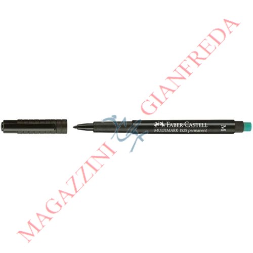 PENNARELLO FABER CASTELL MULTIMARK 1525 PERMANENTE PUNTA M 1,0 mm NERO